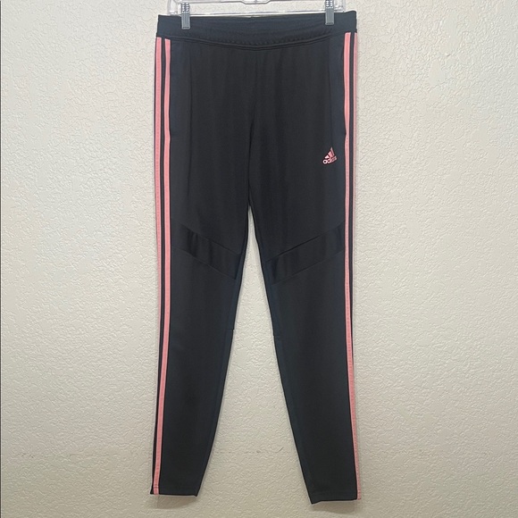 Adidas Women’s Size Medium Black Tracksuit with Pink Stripes - Picture 7 of 13
